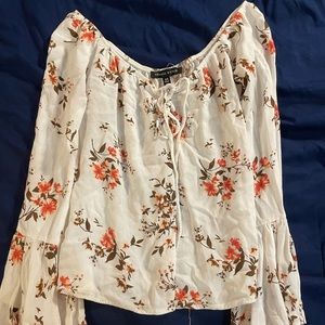 White floral shirt